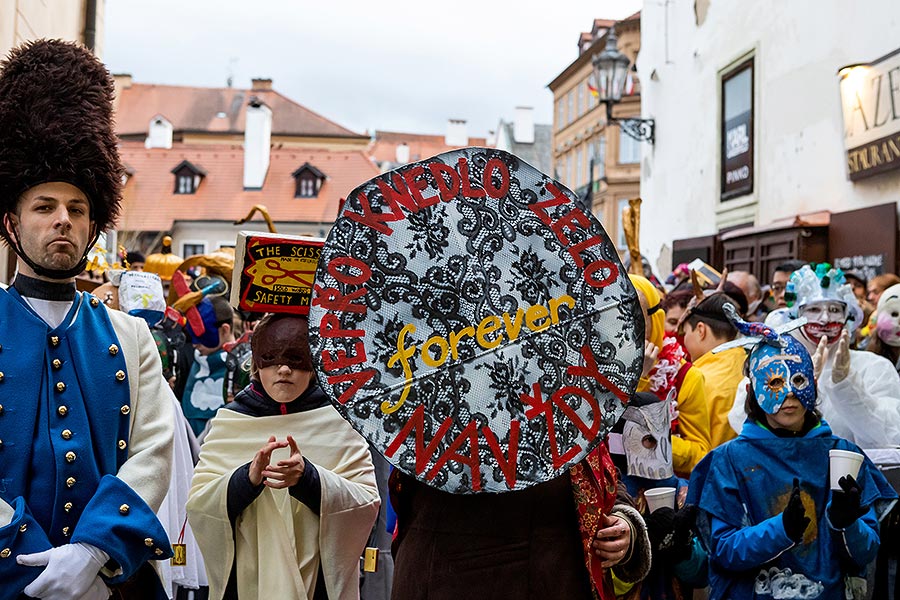 Carnival parade in Český Krumlov, 25th February 2020