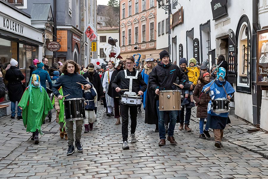 Carnival parade in Český Krumlov, 25th February 2020