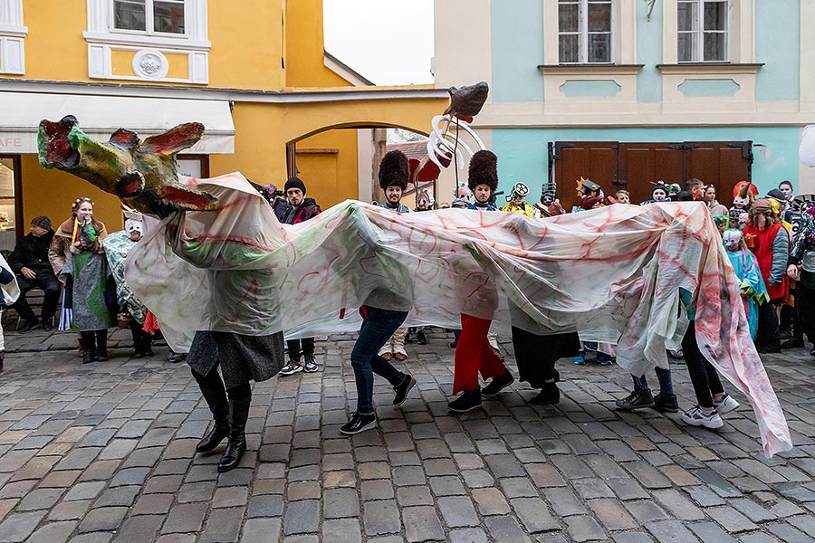 Carnival parade in Český Krumlov, 25th February 2020