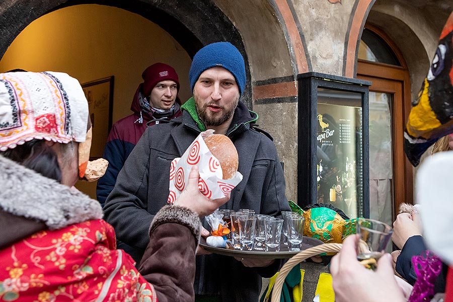 Carnival parade in Český Krumlov, 25th February 2020