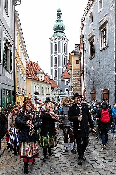 Masopustní průvod v Českém Krumlově, 25. února 2020