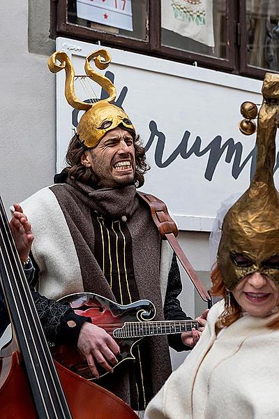 Carnival parade in Český Krumlov, 25th February 2020