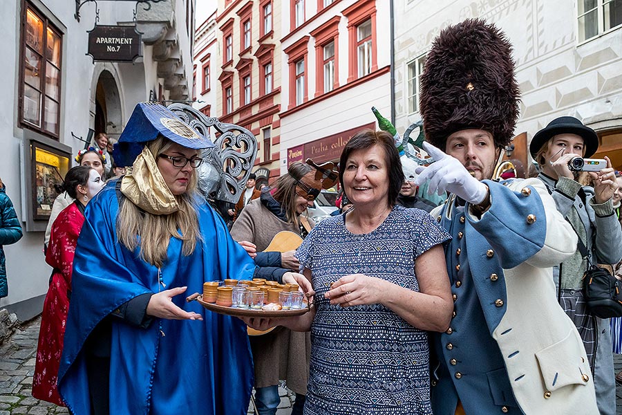 Carnival parade in Český Krumlov, 25th February 2020