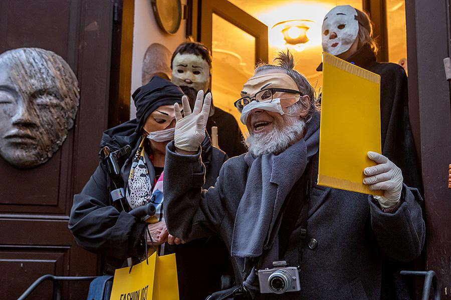 Carnival parade in Český Krumlov, 25th February 2020