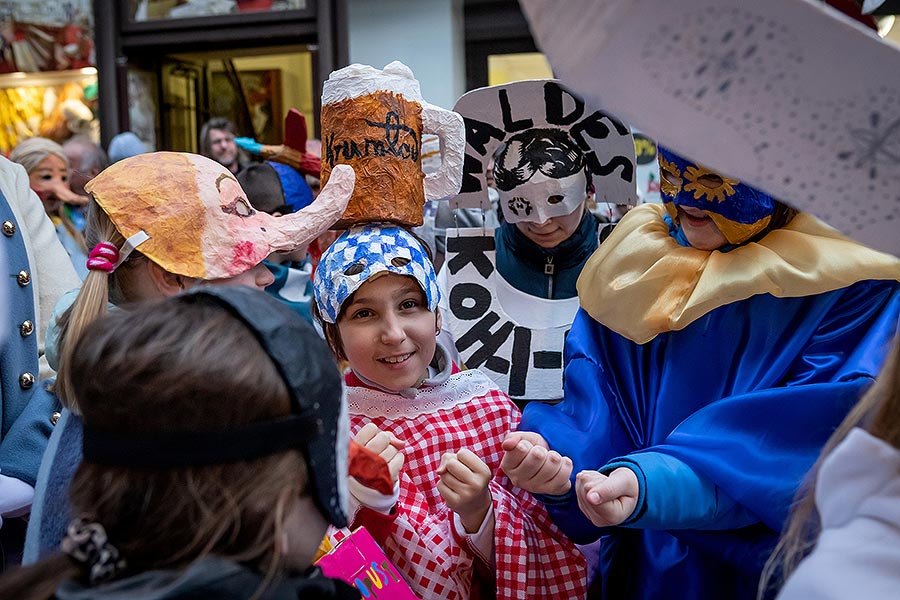 Carnival parade in Český Krumlov, 25th February 2020