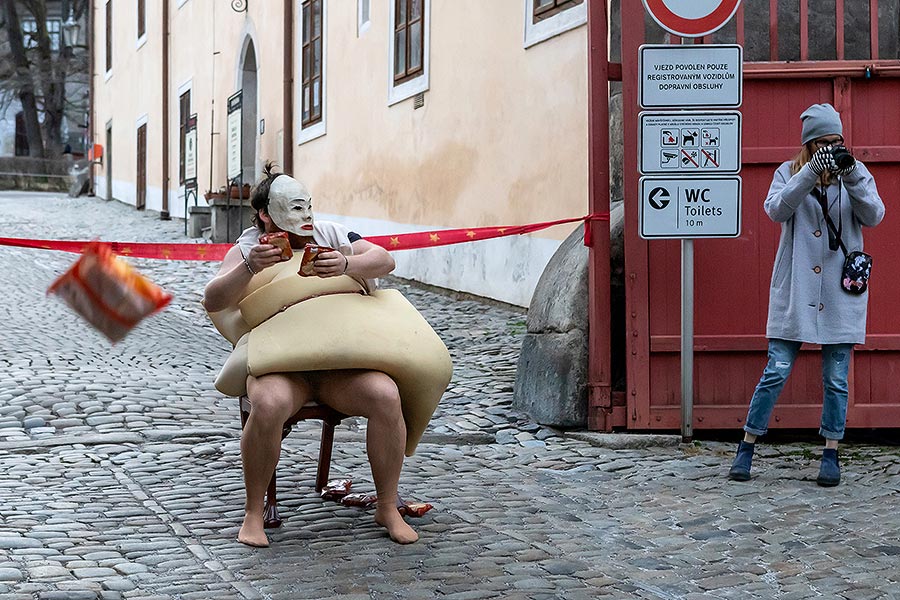 Carnival parade in Český Krumlov, 25th February 2020