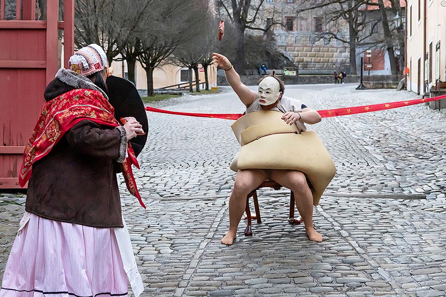 Carnival parade in Český Krumlov, 25th February 2020