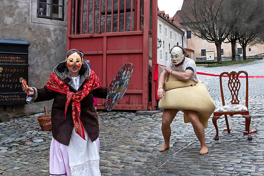 Carnival parade in Český Krumlov, 25th February 2020