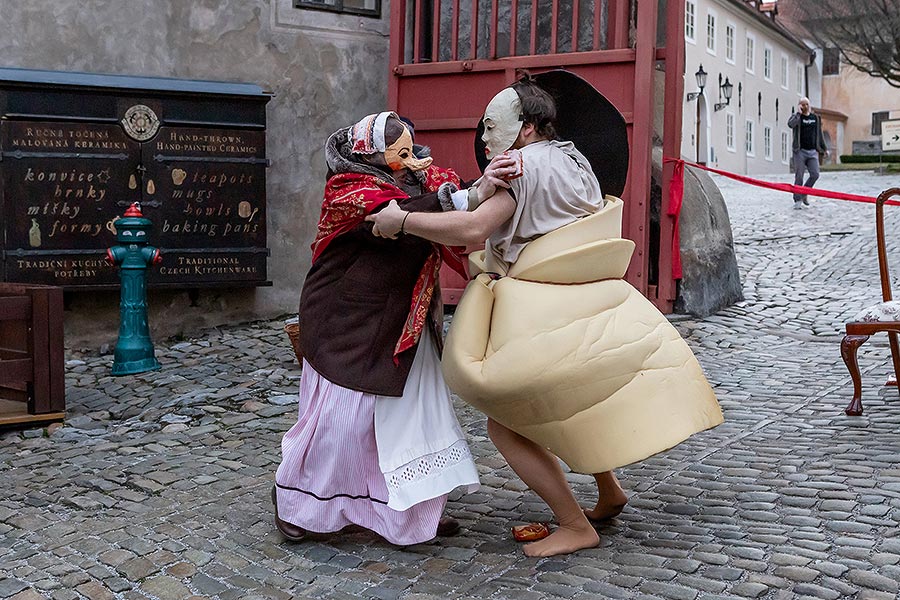 Carnival parade in Český Krumlov, 25th February 2020