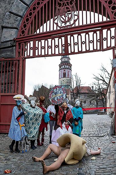 Carnival parade in Český Krumlov, 25th February 2020