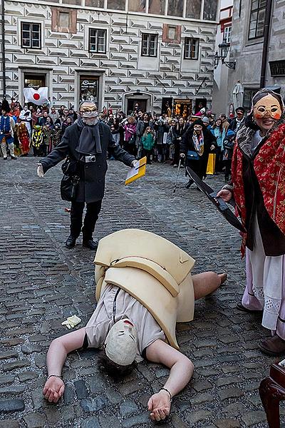 Carnival parade in Český Krumlov, 25th February 2020