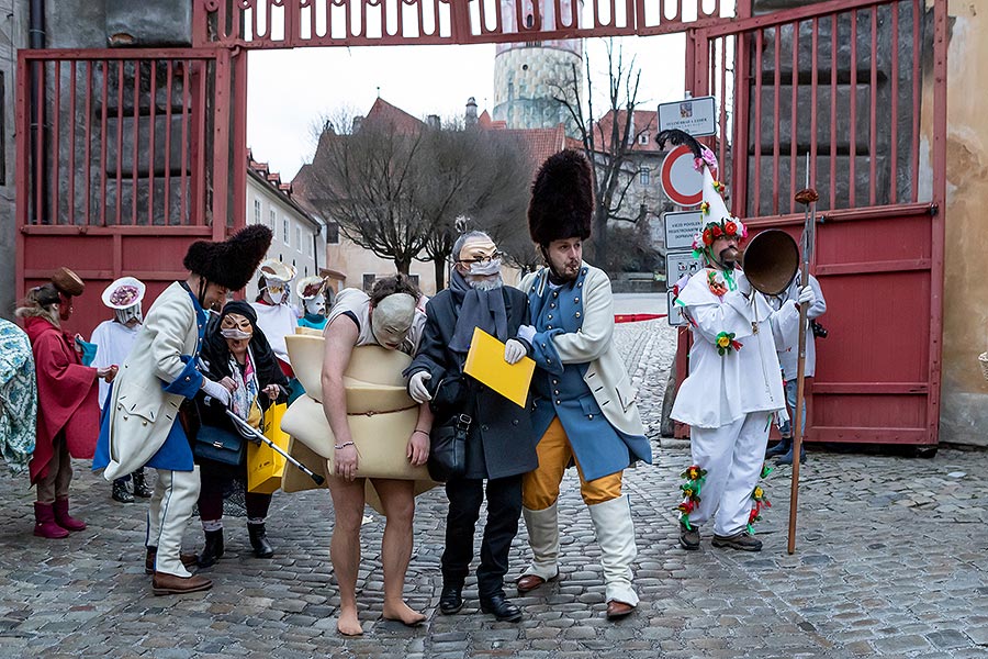 Carnival parade in Český Krumlov, 25th February 2020