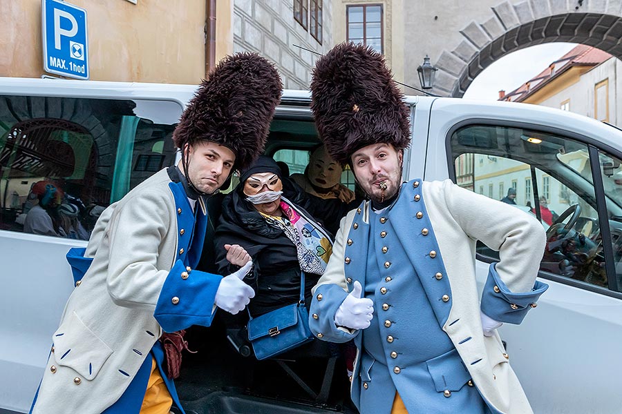 Carnival parade in Český Krumlov, 25th February 2020