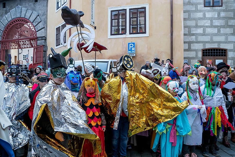 Carnival parade in Český Krumlov, 25th February 2020