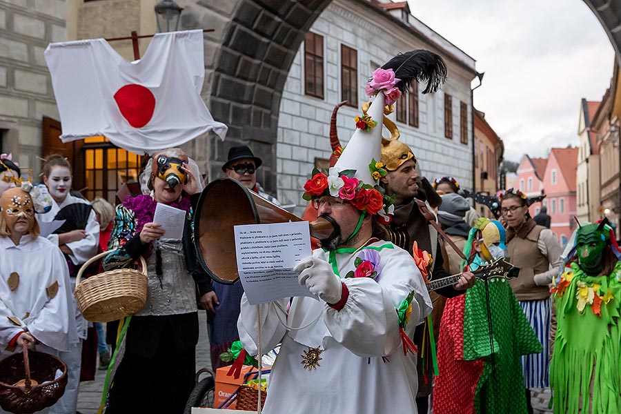 Carnival parade in Český Krumlov, 25th February 2020