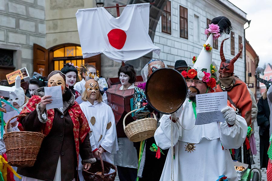 Carnival parade in Český Krumlov, 25th February 2020