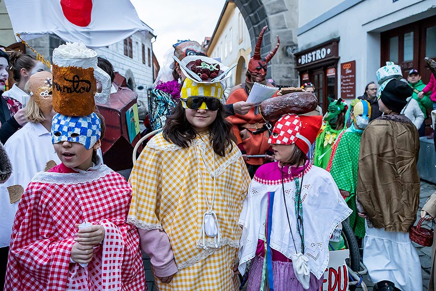 Carnival parade in Český Krumlov, 25th February 2020