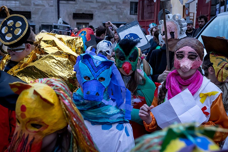 Carnival parade in Český Krumlov, 25th February 2020