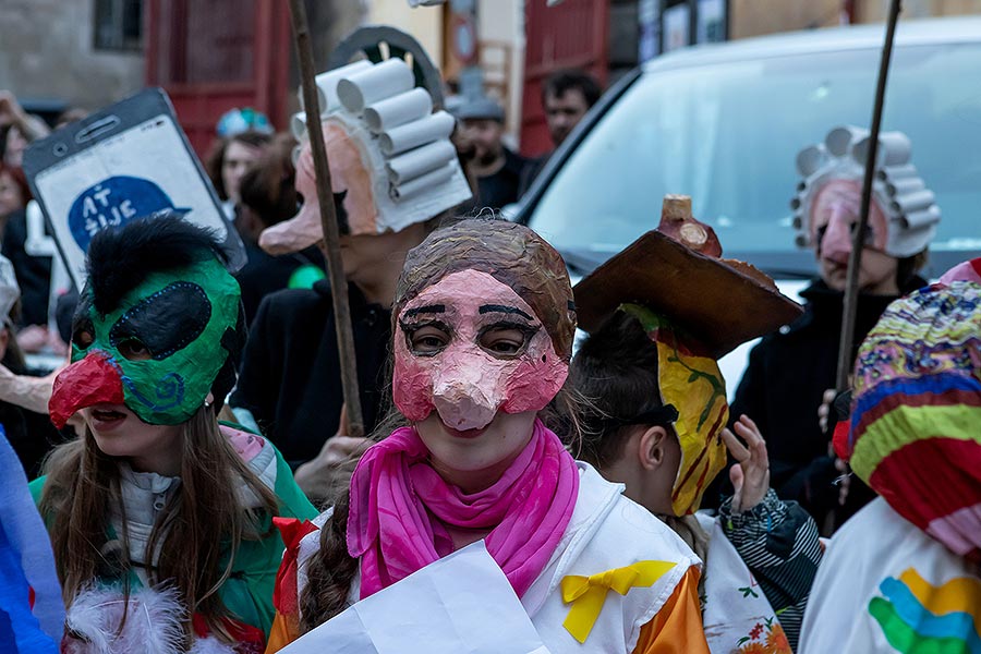 Carnival parade in Český Krumlov, 25th February 2020