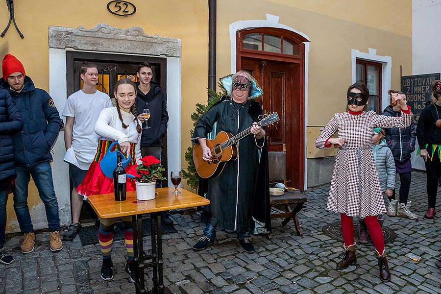 Carnival parade in Český Krumlov, 25th February 2020