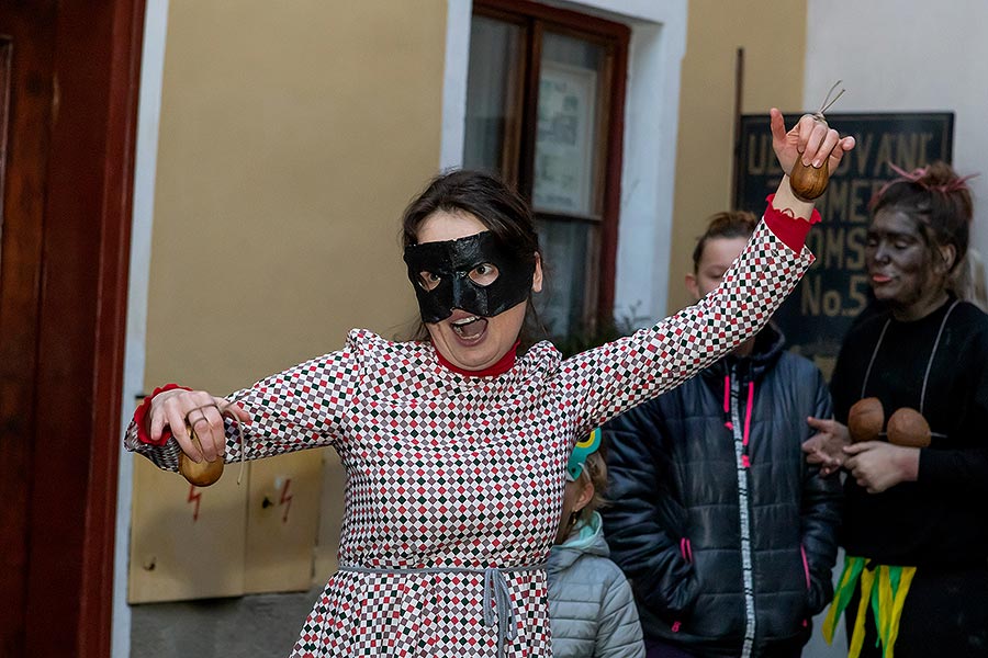 Carnival parade in Český Krumlov, 25th February 2020