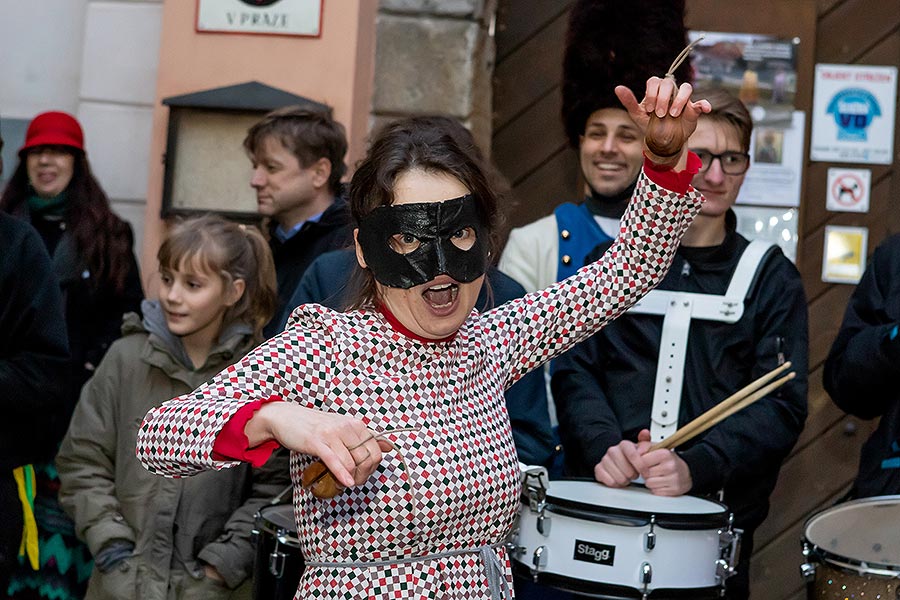 Carnival parade in Český Krumlov, 25th February 2020