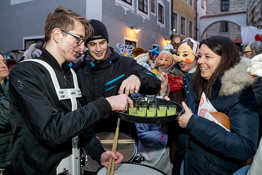 Carnival parade in Český Krumlov, 25th February 2020