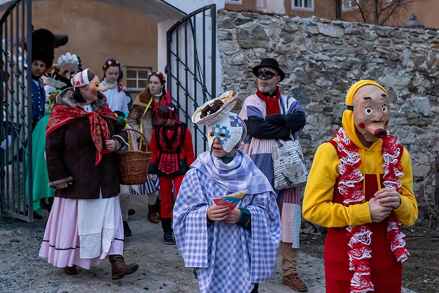 Carnival parade in Český Krumlov, 25th February 2020