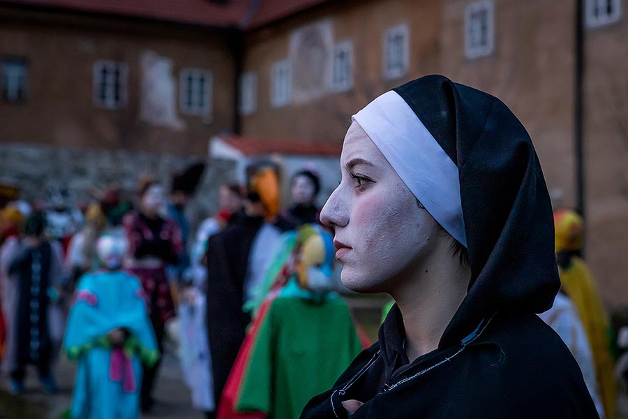 Carnival parade in Český Krumlov, 25th February 2020