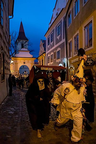 Carnival parade in Český Krumlov, 25th February 2020