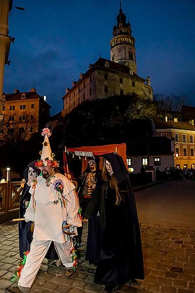 Masopustní průvod v Českém Krumlově, 25. února 2020