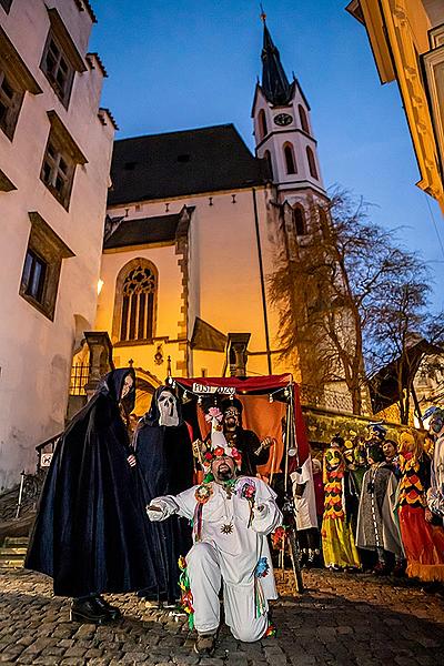 Carnival parade in Český Krumlov, 25th February 2020