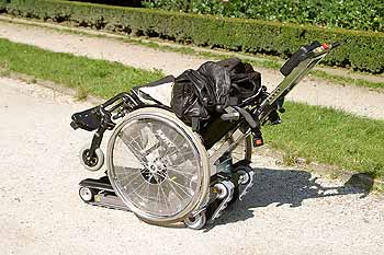 Schodolez Jolly s nasazeným invalidním vozíkem, foto: Lubor Mrázek 