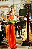29. Juli 2004 - Kateřina Englichová - Harfe, Virtuosi Pragenses, Internationales Musikfestival Český Krumlov, Bildsquelle: © Auviex s.r.o., Foto: Libor Sváček 