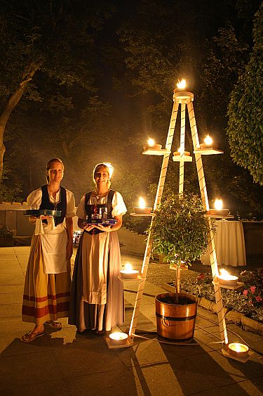 31. Juli 2004 - Barocknacht mit Antonio Vivaldi, Garten und Schloss Český Krumlov, Internationales Musikfestival Český Krumlov, Bildsquelle: © Auviex s.r.o., Foto: Daniela Krutinová