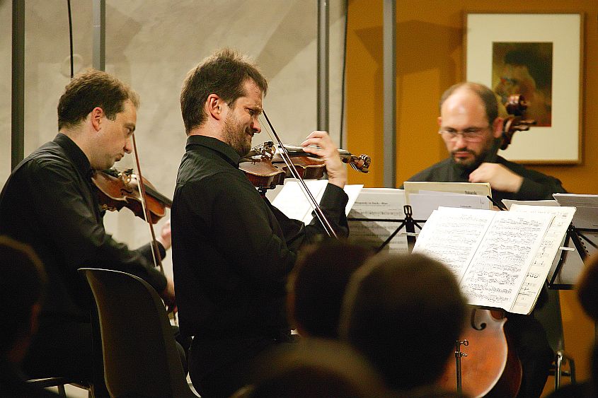 5. August 2004 - Quartett Appolon - die Musik von Arnold Schönberg, Egon Schiele Art Centrum,Internationales Musikfestival Český Krumlov, Bildsquelle: © Auviex s.r.o., Foto: Libor Sváček