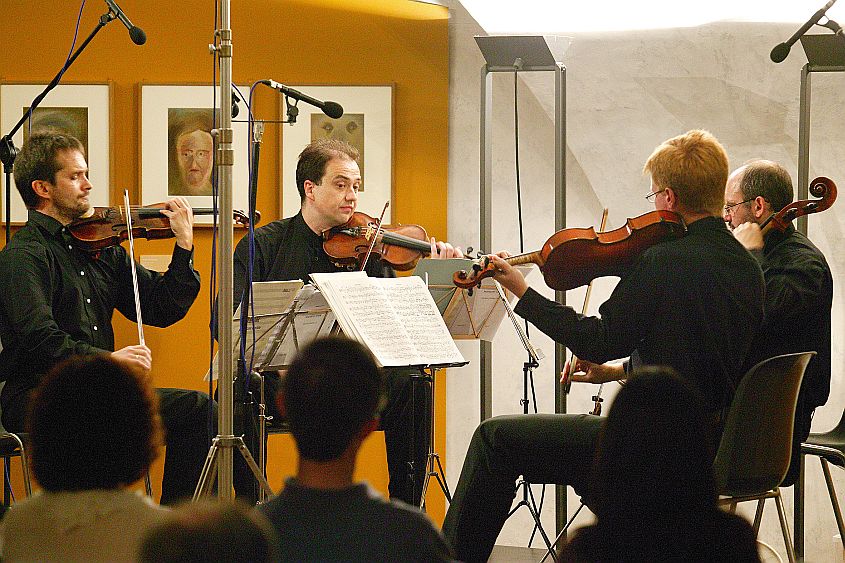 5. August 2004 - Quartett Appolon - die Musik von Arnold Schönberg, Egon Schiele Art Centrum,Internationales Musikfestival Český Krumlov, Bildsquelle: © Auviex s.r.o., Foto: Libor Sváček