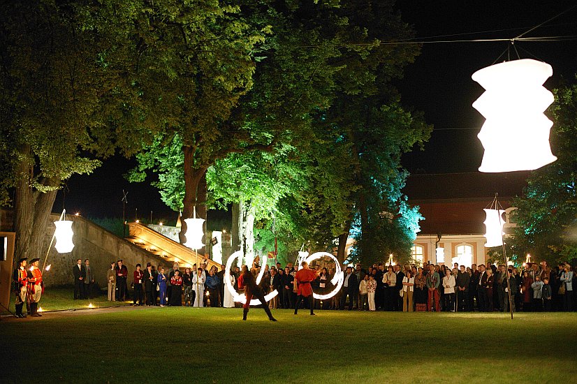 14. August 2004 - Barocknacht mit Antonio Vivaldi, Garten und Schloss Český Krumlov, Internationales Musikfestival Český Krumlov, Bildsquelle: © Auviex s.r.o., Foto: Libor Sváček