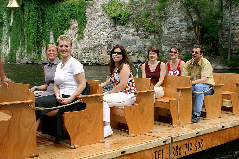 Überraschung auf der Moldau, Passau Meets Český Krumlov, 3. August 2004, Foto: Lubor Mrázek