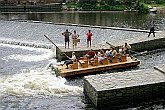 Überraschung auf der Moldau, Passau Meets Český Krumlov, 3. August 2004, Foto: Lubor Mrázek 