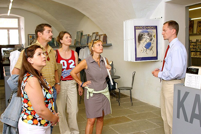 Besuch der Galerie Egon Schiele Art Centrum, Passau Meets Český Krumlov, 3. August 2004, Foto: Lubor Mrázek
