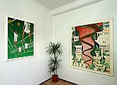 Vernissage der Ausstellung der Bilder von Ivan Mládek im Haus der Fotografie Český Krumlov, 13. August 2004, Foto: Lubor Mrázek 