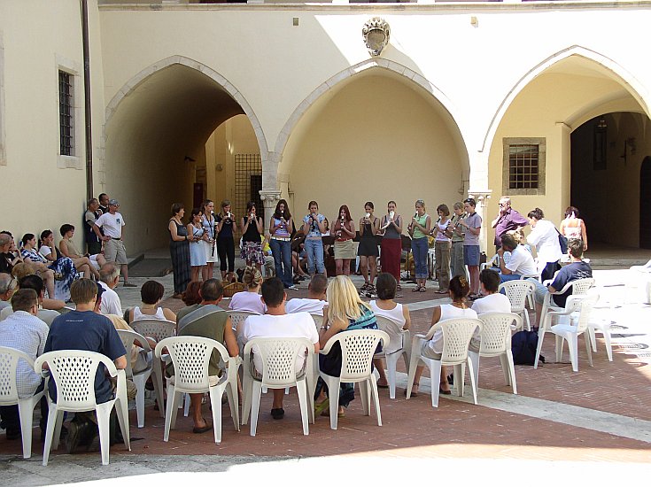 Die Krumauer im italienischen Sulmona 2004, Bildsquelle: das Archiv Krumlovští pištci und Fioretto