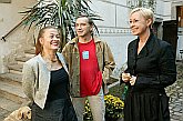 Vernissage der Ausstellung der Werke von Milan Knížák im Egon Schiele Art Centrum Český Krumlov, 4. September 2004, Foto: Libor Sváček 