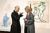 Vernissage der Ausstellung der Werke von Milan Knížák im Egon Schiele Art Centrum Český Krumlov, 4. September 2004, Foto: Libor Sváček 