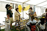 Präsentationsaktion im Stadtpark, Fotogalerie des Tages mit Handicap - Tages ohne Barrieren, Český Krumlov, 11. 9. 2004, Foto: Lubor Mrázek 