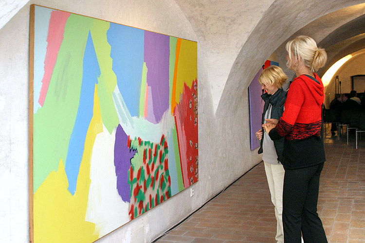 Koncert v Egon Schiele Art Centru: hudba Milana Knížáka v podání Kvarteta Appolon, Svatováclavské slavnosti 2004, foto: © Lubor Mrázek