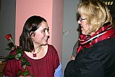 Slunoběh Jany Holcové zdobí Český rozhlas, záběr z vernisáže výstavy, zdroj: ČRo České Budějovice, foto: Hana Doskočilová 