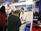 Präsentation von Český Krumlov bei der Messe in München, der Stand von Český Krumlov wurde häufig besucht, Quelle: Archiv DM Český Krumlov 