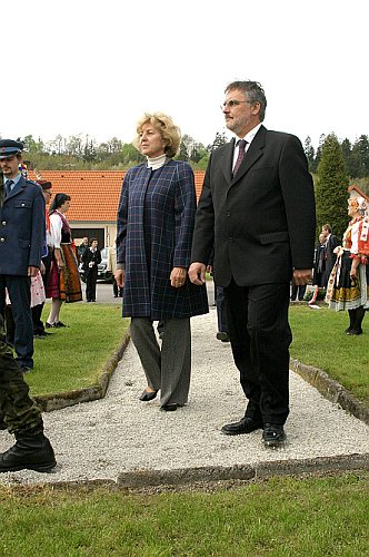 Pietní akt v Rájově, oslavy 60. výročí konce 2. světové války v regionu Český Krumlov, foto: © Lubor Mrázek